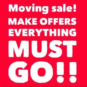 Moving Sale! Offer away!